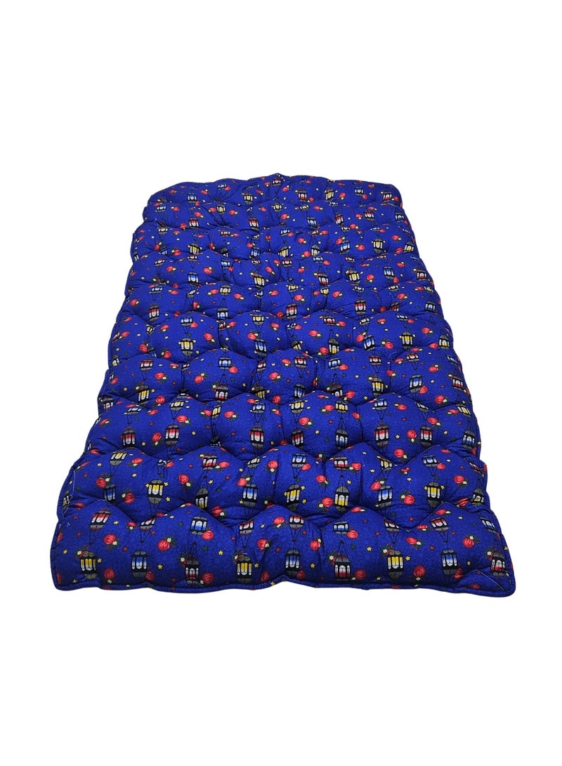 سمارت هوم مطرحة أرضية رمضانية مفرد 190×90×6 سم بحشوة قطن طبيعي وقماش بوليستر ناعم – فرش أرضي مبطن قابل للطي مع حقيبة تخزين – مناسب لجلسات رمضان والنوم الأرضي والضيوف والرحلات – هدية رمضانية مريحة - Image 5